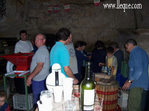 Aspecto de la actividad de la cueva