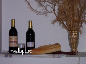 Vino, chorizo y pan caseros. �Hay algo mejor?